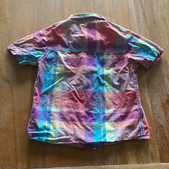 Colorful Plaid Kids Shirt SZ 5T - Picture 3 of 3